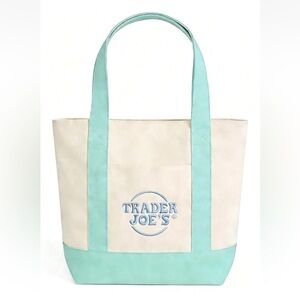 Pastel Trader Joe’s mini tote bags pastel Green NWT